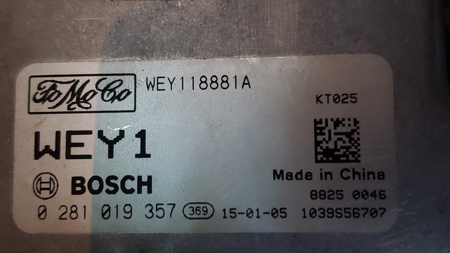 Ford Everest 2008 Injector Coding – Diagnostic Network