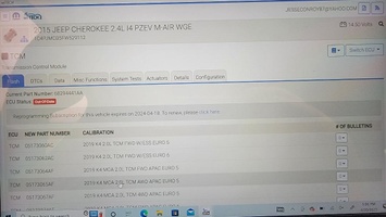 2015 Jeep Cherokee TCM Programming – Diagnostic Network