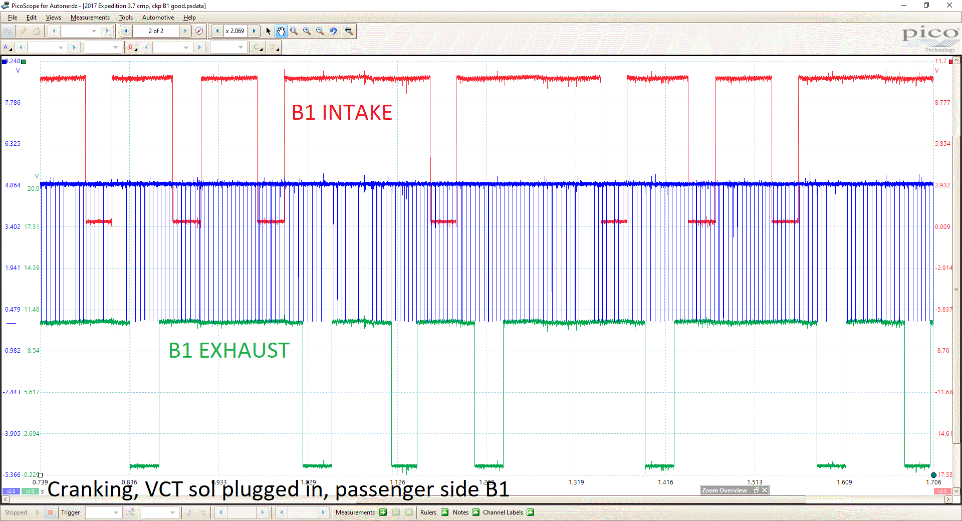 Need Cam Crank waveform Ford 3.7L Diagnostic Network