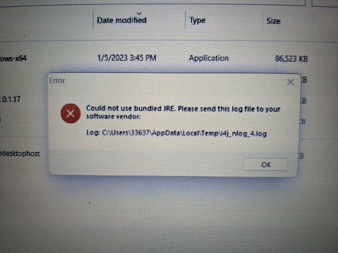 Ford (Bosch) VCI Installer Error "Could not use bundled JRE