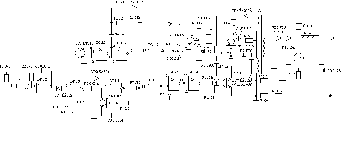 Преобразователь карась схема