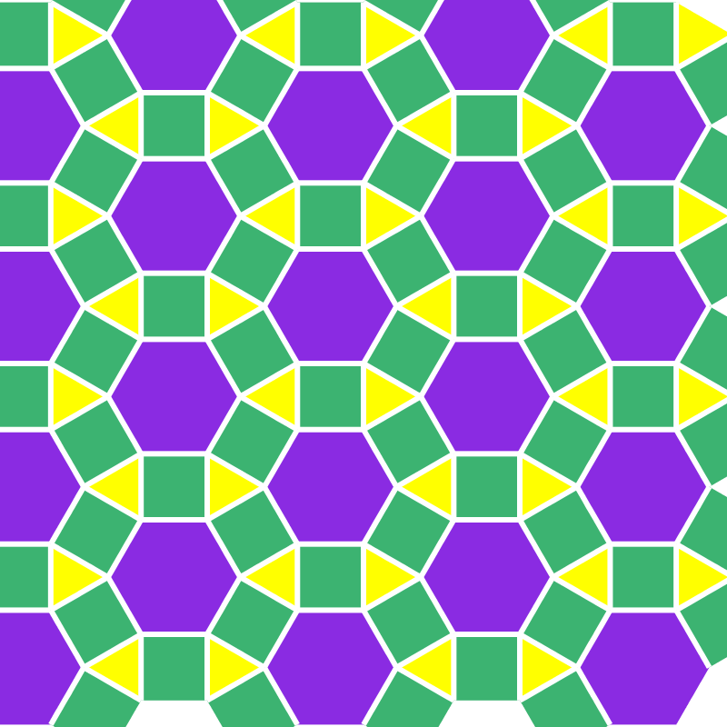 Diagrams Semiregular plane tiling