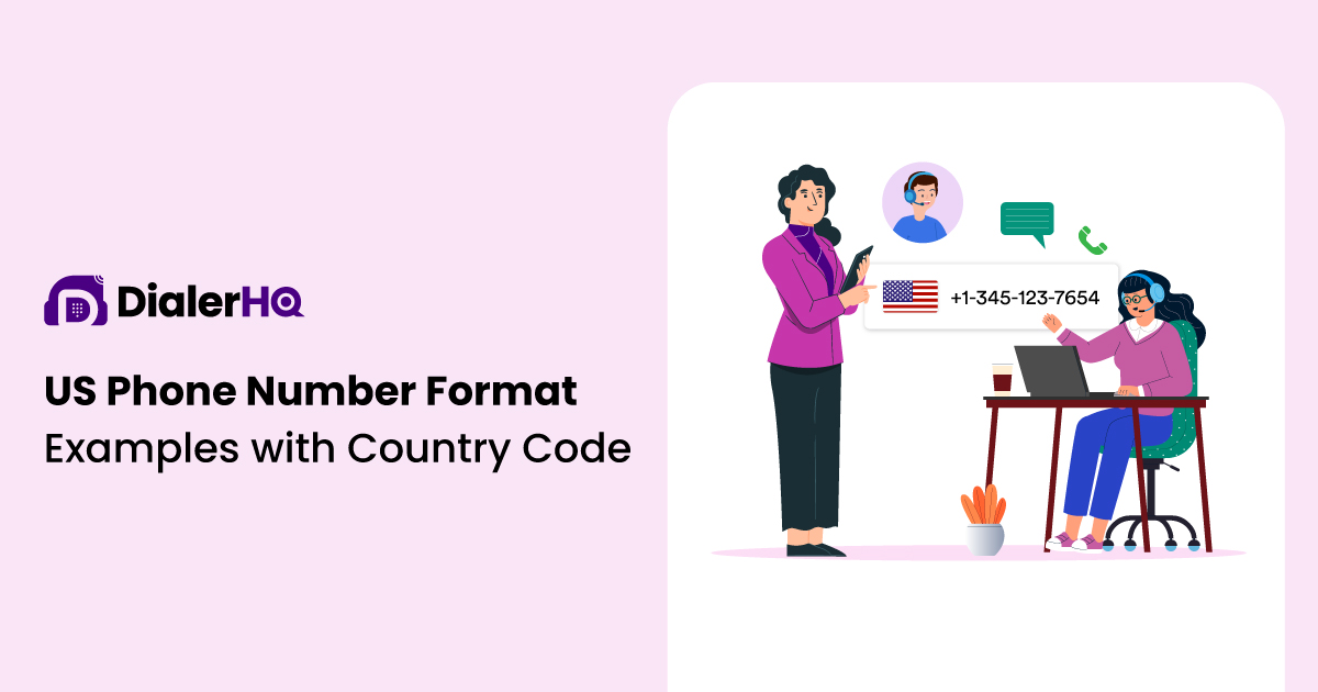 US Phone Number Format Examples with Country Code