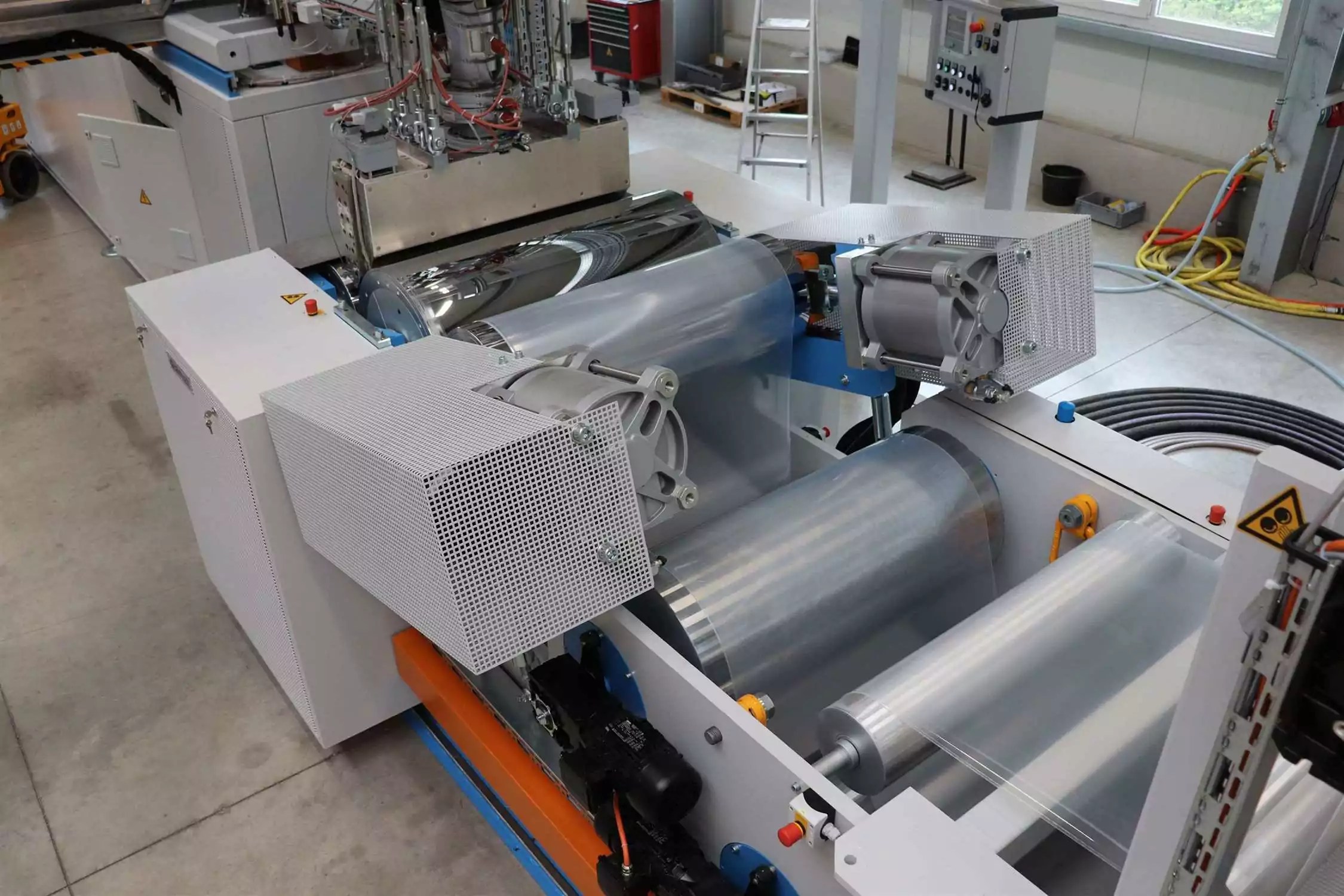 Plastic sheet extrusion machines custom made by diamat Germany