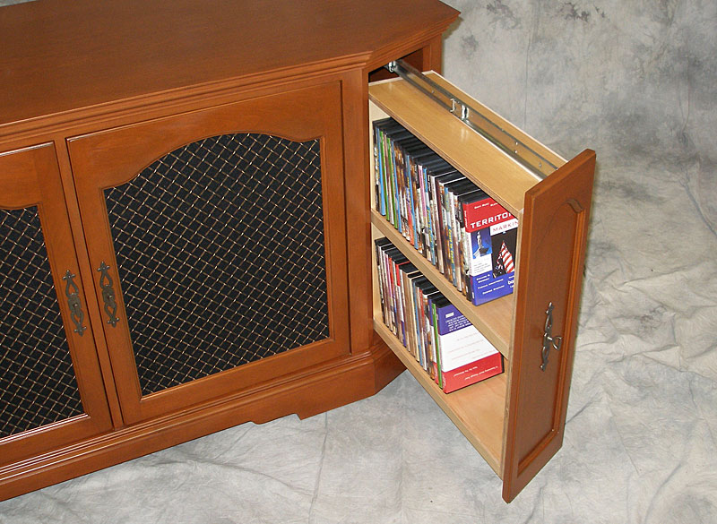 Media Storage with Drawers; Great for organizing DVDs, Blu