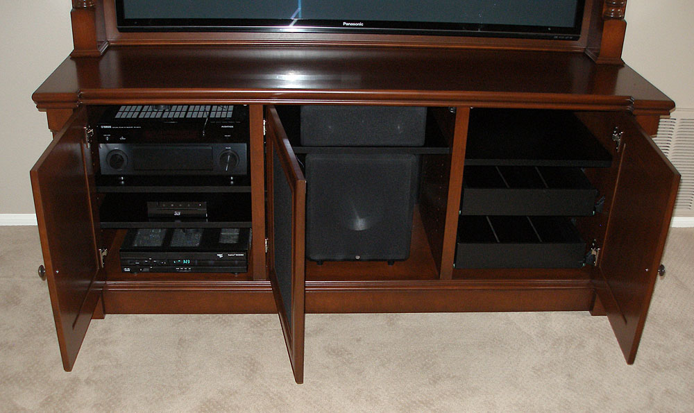 Home Theater Wall Unit w Columns (CWU5)