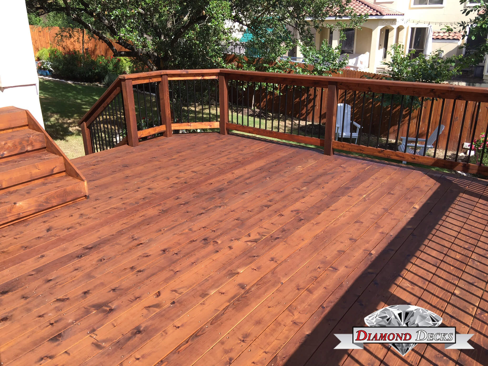 San Antonio Custom Deck Construction Wood Decks Backyard Decks
