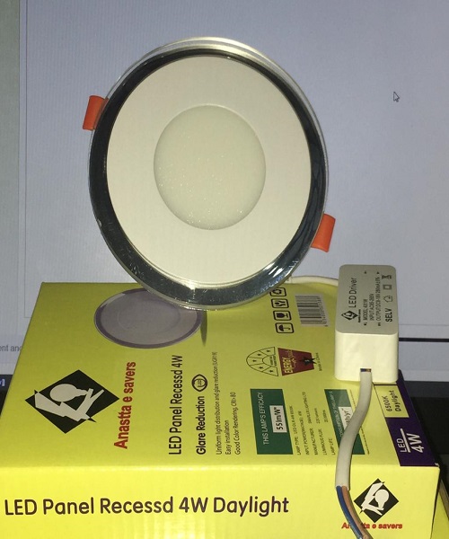 2Colors LED panel lights with glass designrecess Diamond Energy Ghana