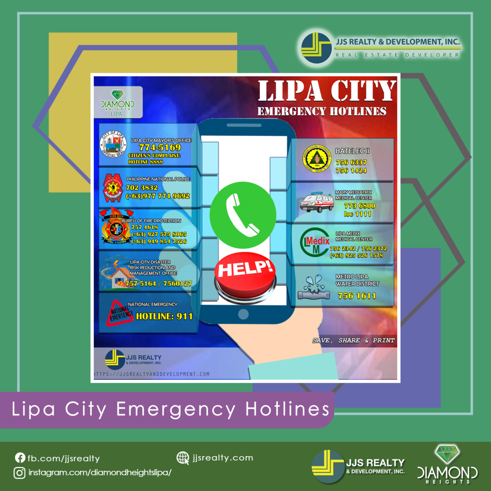 Lipa City Emergency Hotlines Lipa City Batangas