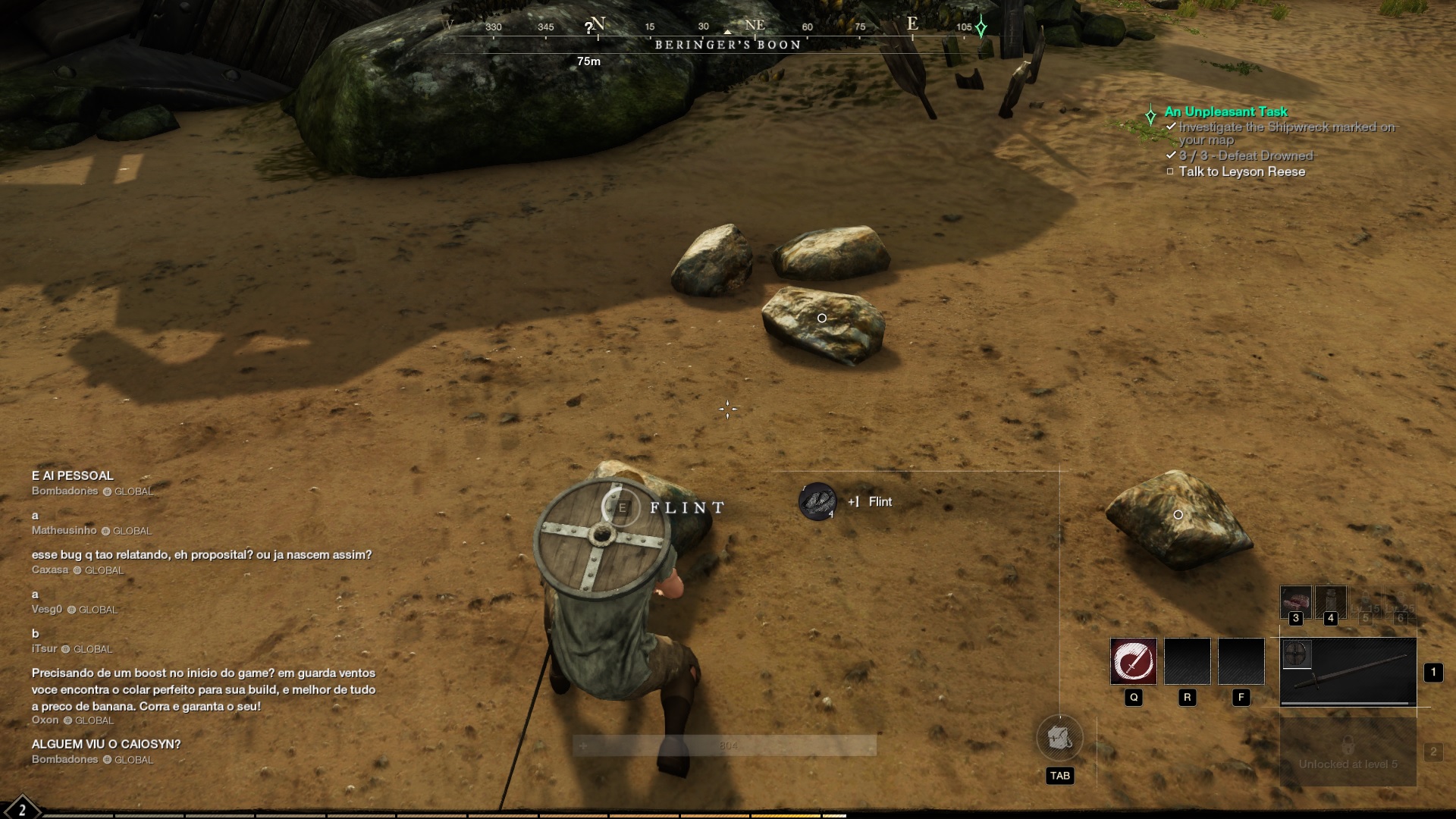 Where to Find Flint in New World DiamondLobby