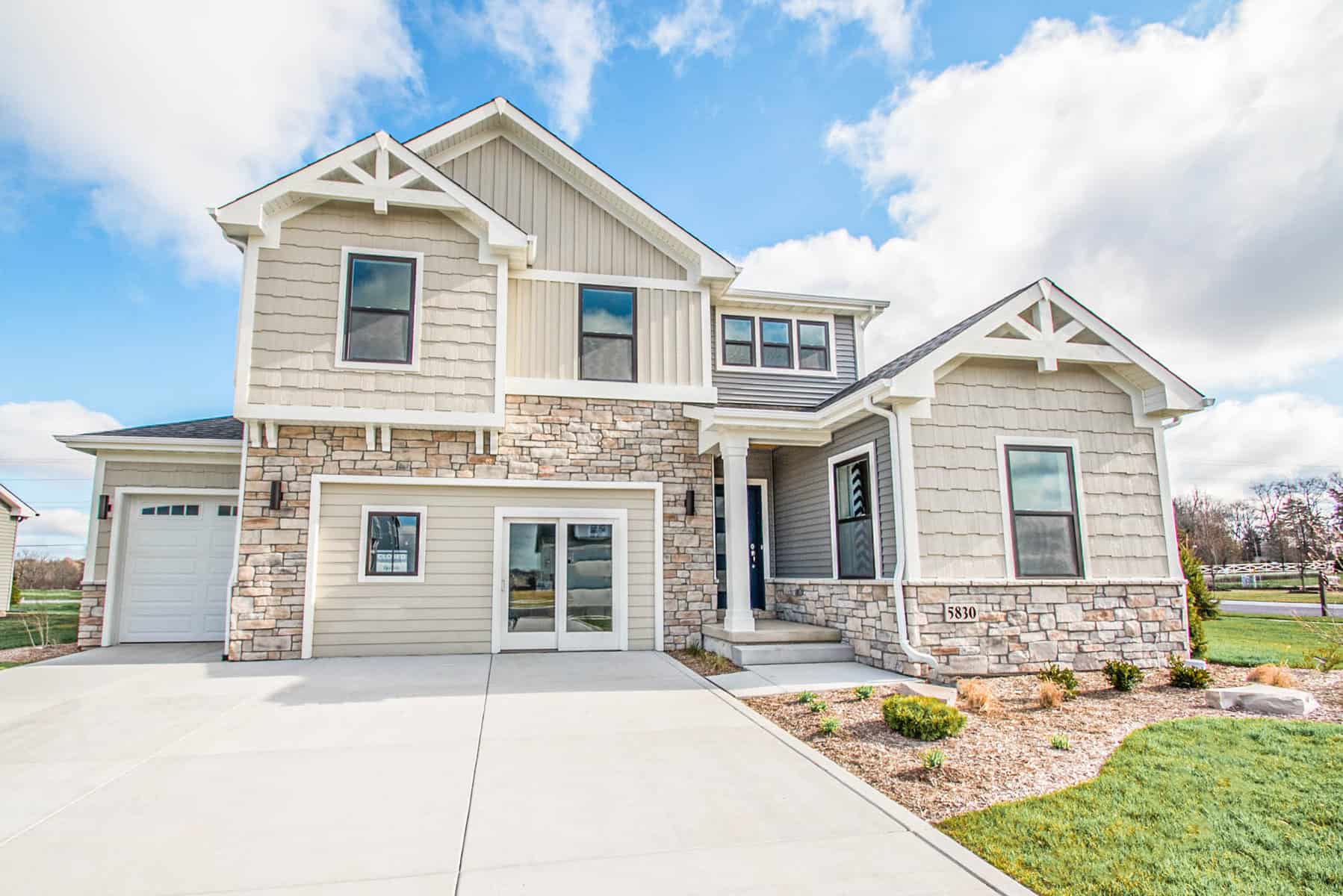 The Sopris Cedar Lake, IN Diamond Peak Homes