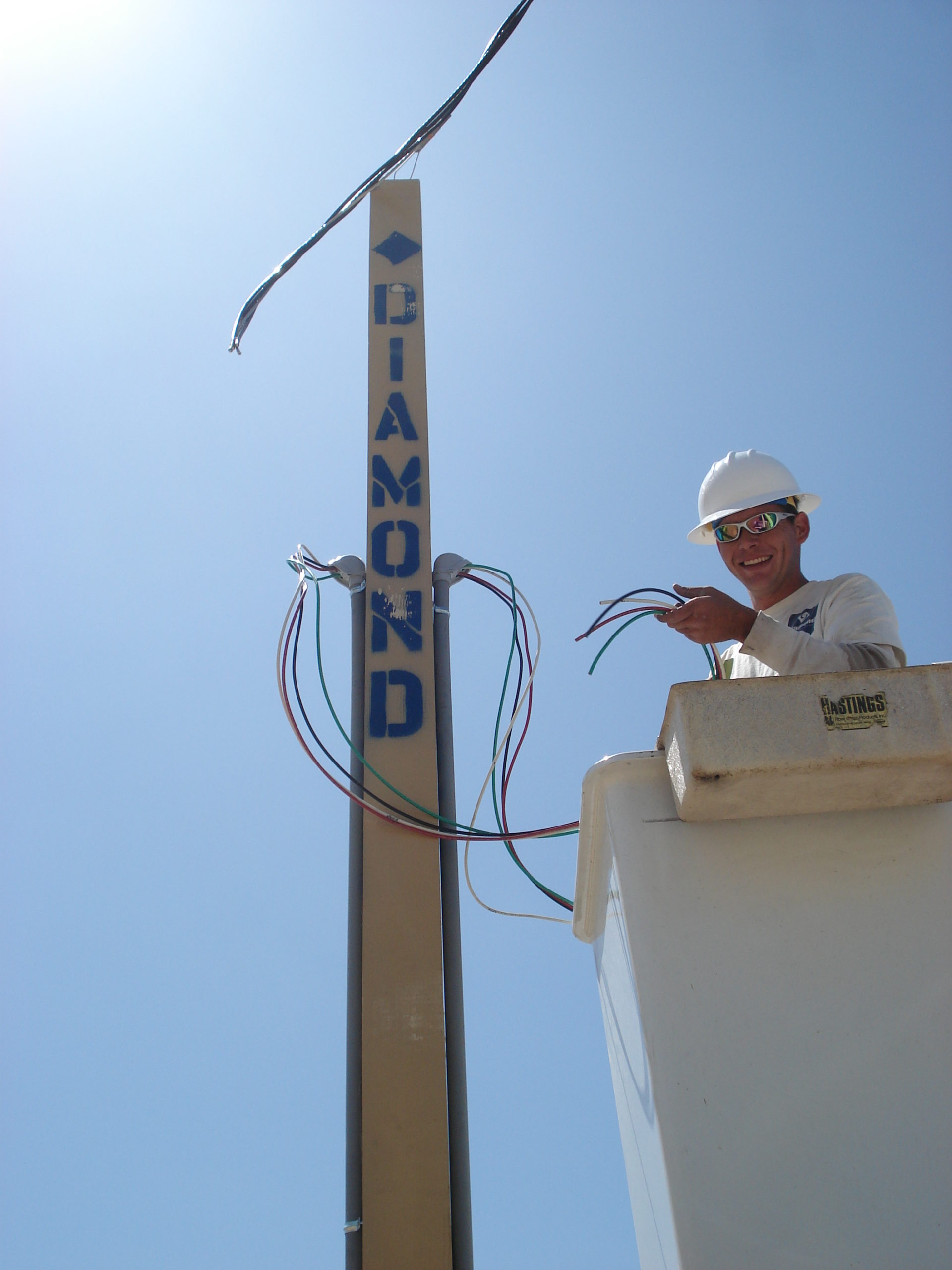 Temp Power Pole System Solutions Diamond Provides