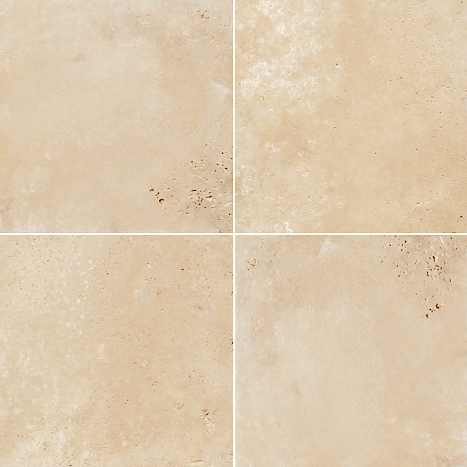 Durango Travertine Tumbled Paver 6 x 6 x 1.25 in.