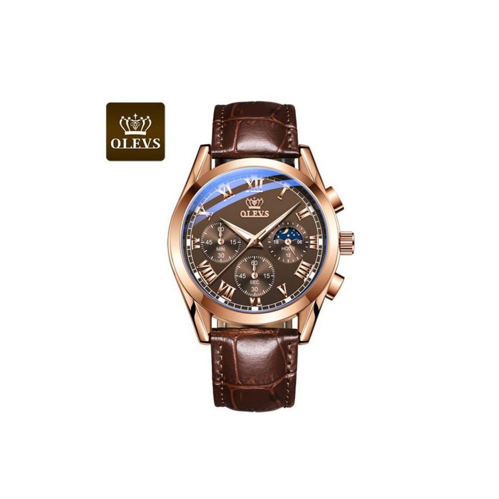 Olevs 2871BRBR Men’s Quartz Watch Price in Bangladesh Diamu