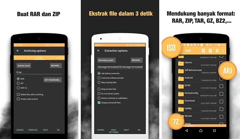 3+ Cara Membuka File RAR dan ZIP di HP Android, Lengkap!
