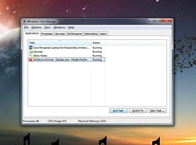 10+ Cara Mengatasi Laptop Not Responding Windows 7 Hang
