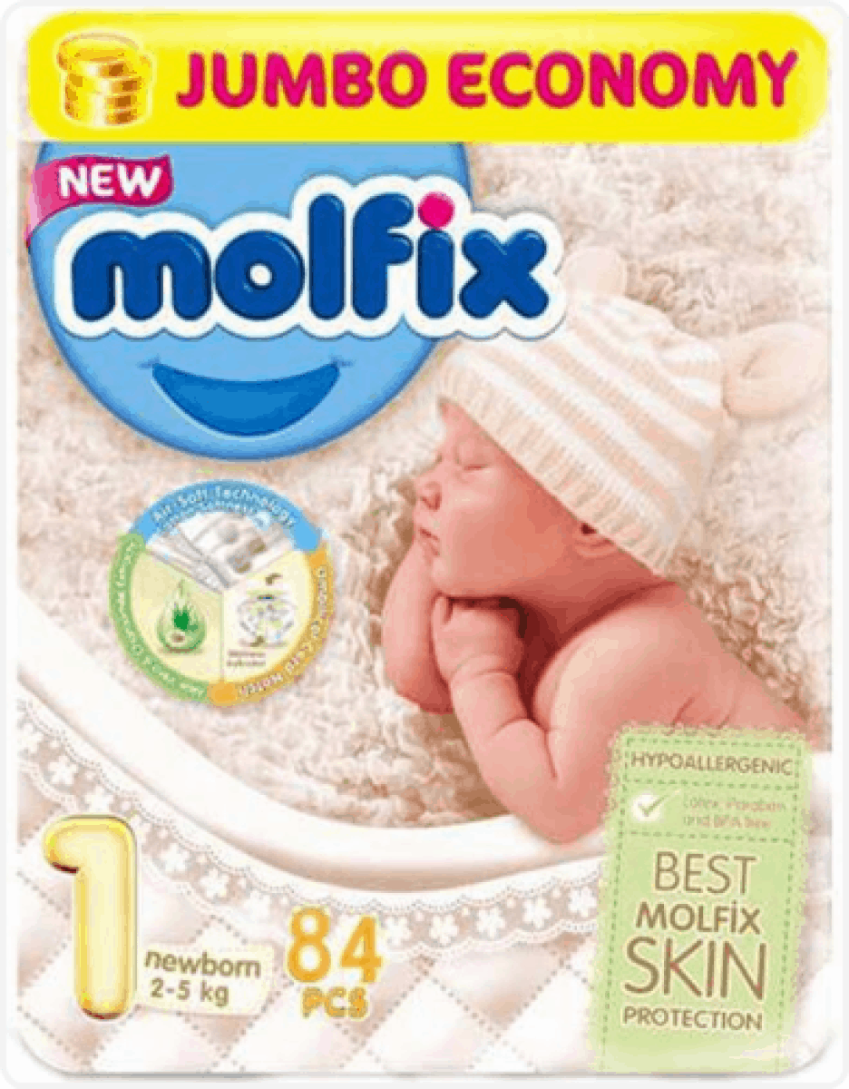 Molfix diaper (New born) 84 pcs Diaper King