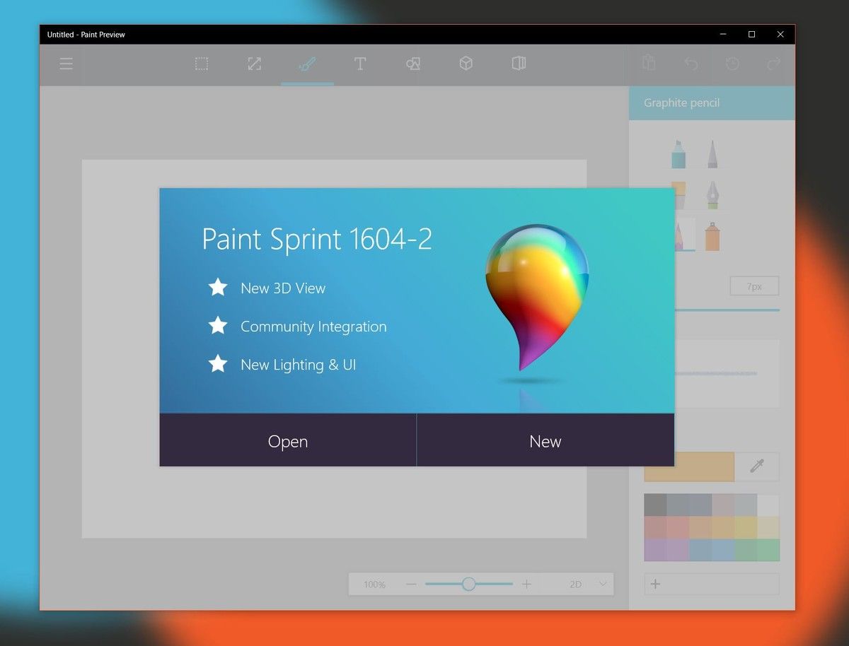 Descargar el nuevo Paint para Windows 10