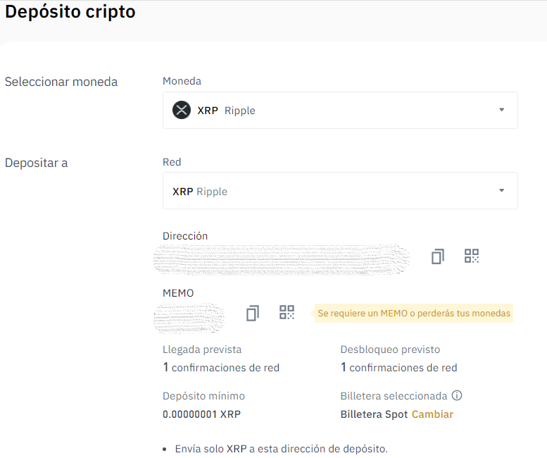 Como pasar XRP de BITSO a Binance Paso a paso Diario criptomonedas