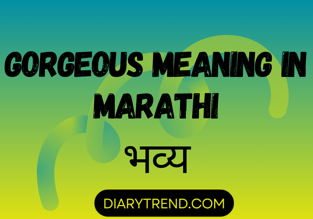 Meaning In Marathi