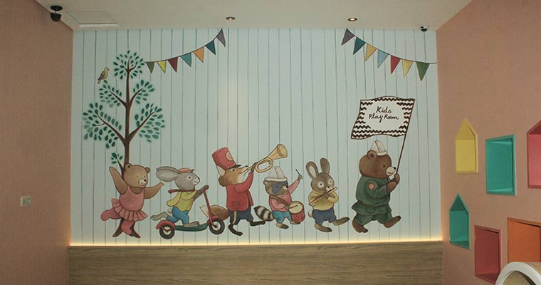 Harga Jasa Mural Tembok Dinding Permeter Kamar Anak di