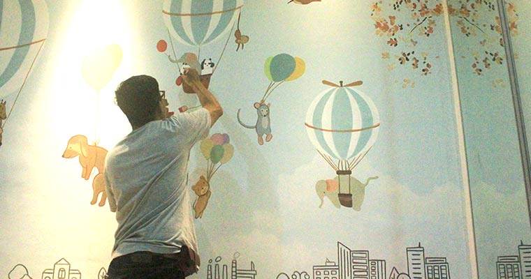 Harga Jasa Mural Tembok Dinding Permeter Kamar Anak di