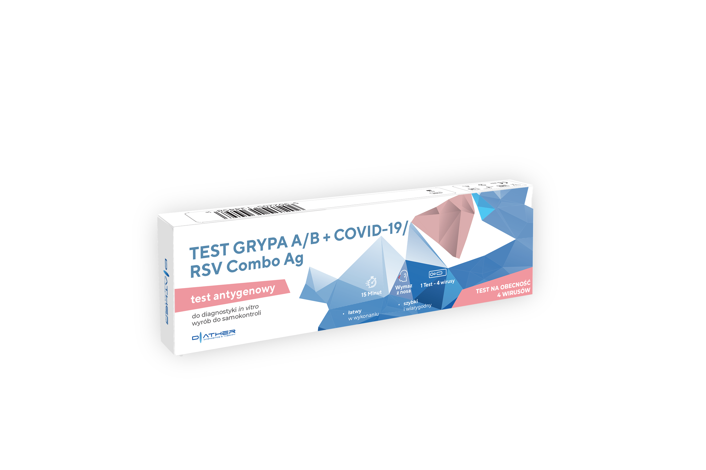 TEST COMBO GRYPA A/B + COVID19/RSV Combo Ag Diather