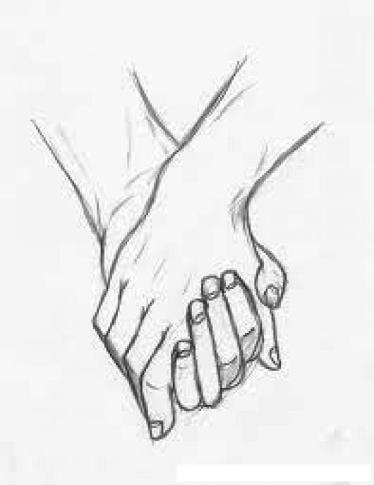Manos entrelazadas de novios dibujo Imagui