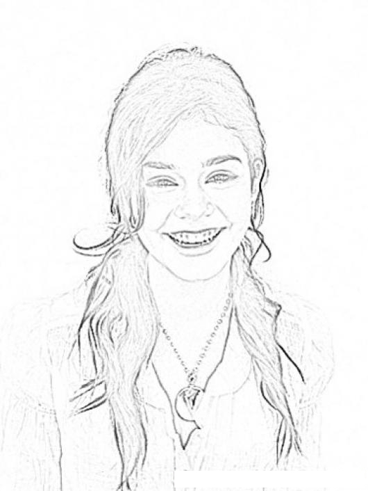 Vanessa Hudgens Coloring Pages