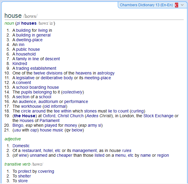The Chambers Crossword Dictionary, 4th Edition (Crosswords) by.
