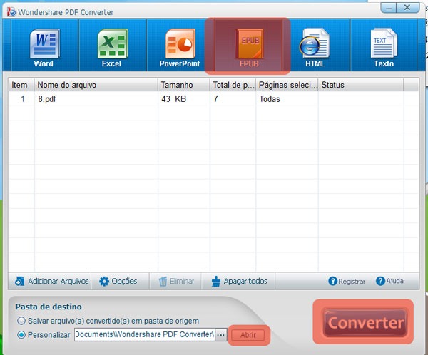 Como converter PDF em EPUB Dicas do Fábio