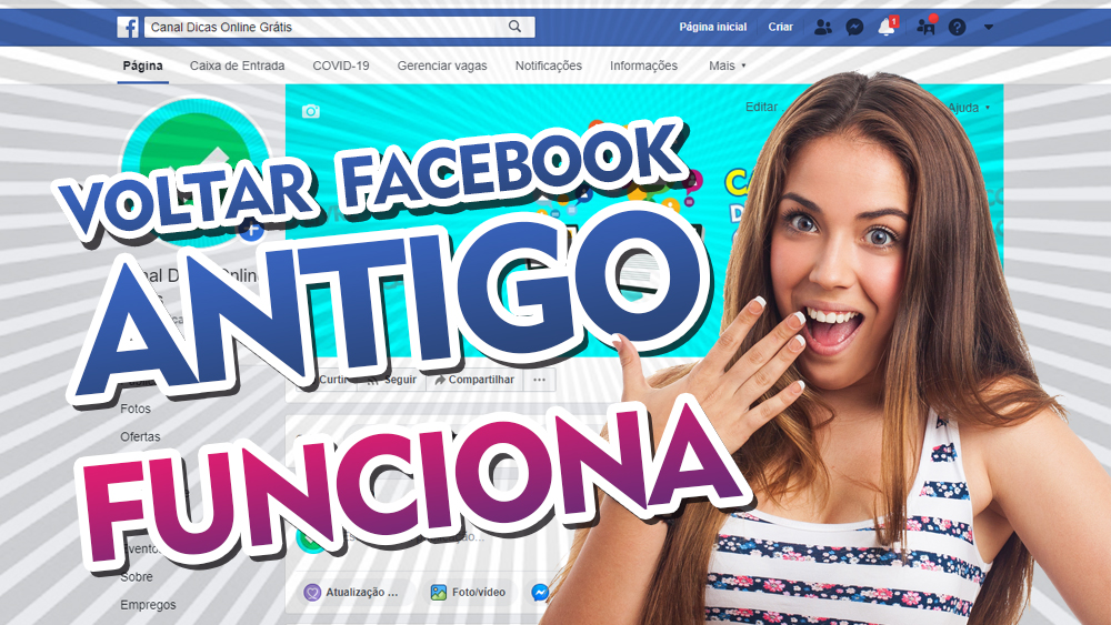 Como voltar para o facebook antigo Funciona 2020 Canal Dicas Online