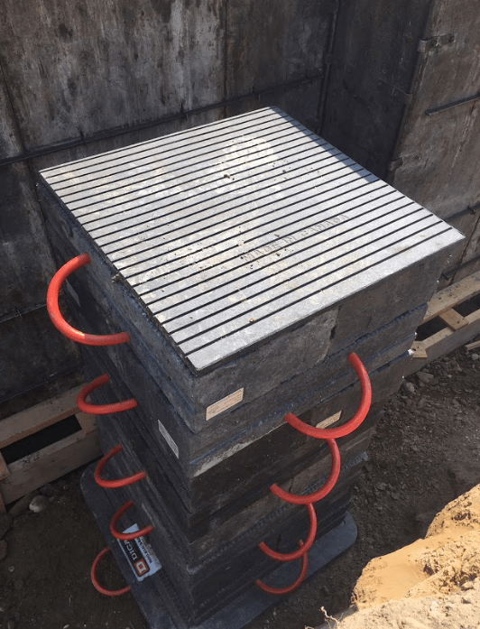 DICA Delivers Plastic Cribbing Blocks for Concrete Pumping Contractor