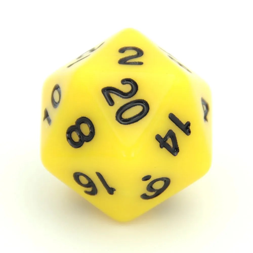 Solid Yellow DnD & RPG Dice Dice Goblin