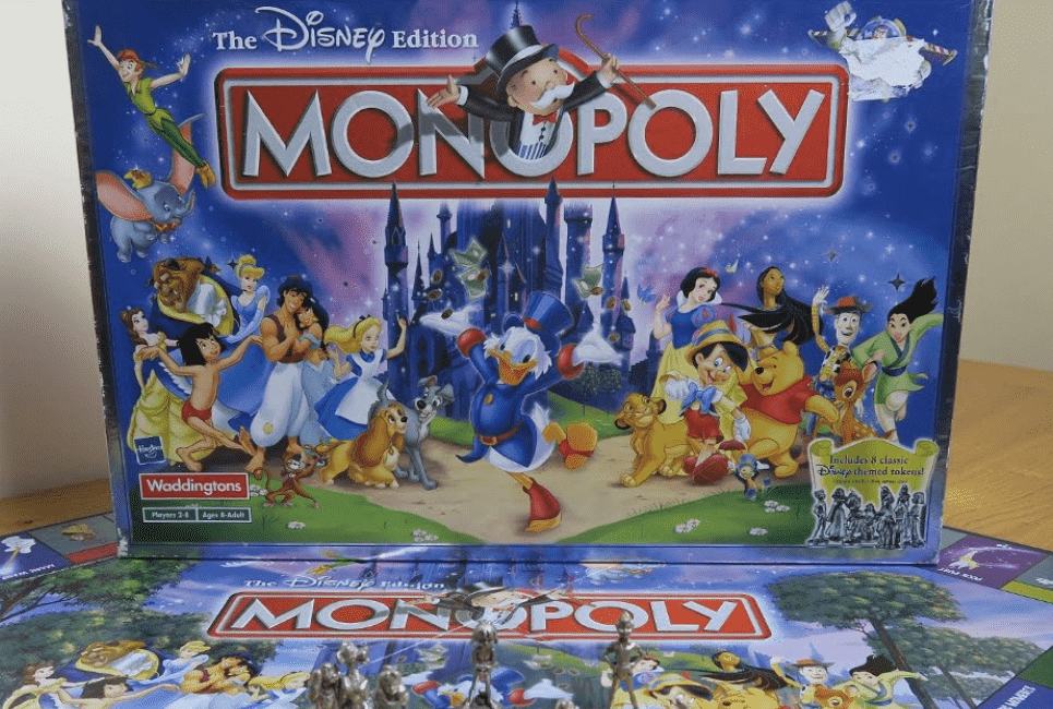 Disney Monopoly Guide Dice n Board