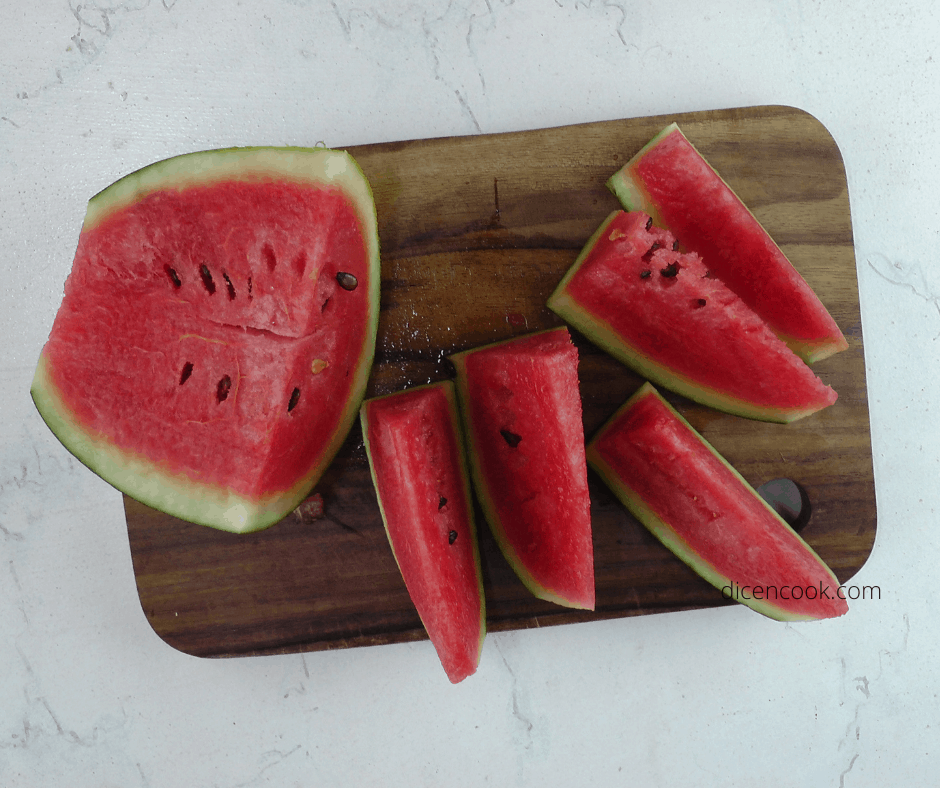 Watermelon rind How to perfectly cut and use Dice n Cook