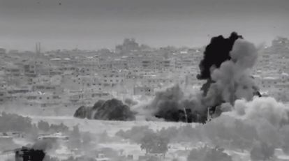 Imagen de la operación realizada en Gaza por el ejército israelí en la noche del 25 de octubre.