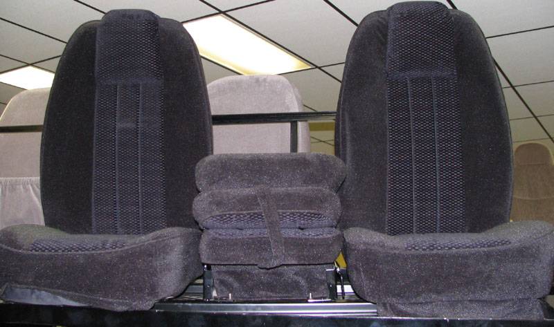 7387 Chevy/GMC Full Size Truck C200 Black Cloth Triway Seat, Dick's