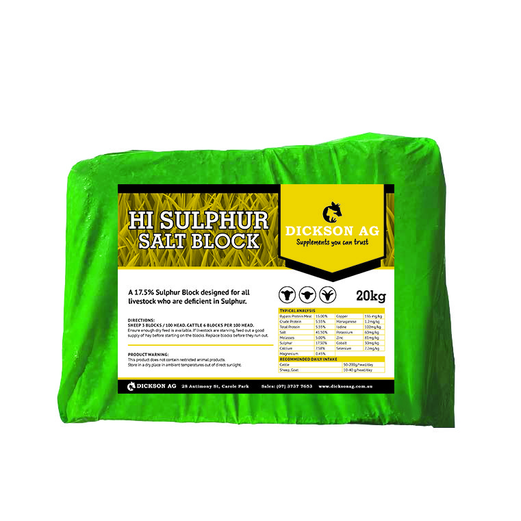 Hi Sulphur Salt Block Dickson Ag
