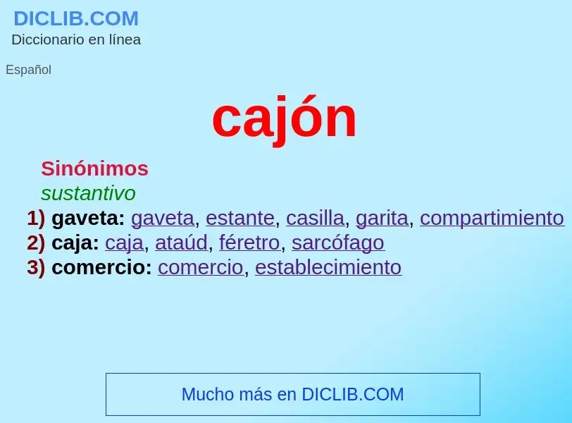 Cajón peruano significado y definición. Qué es Cajón peruano