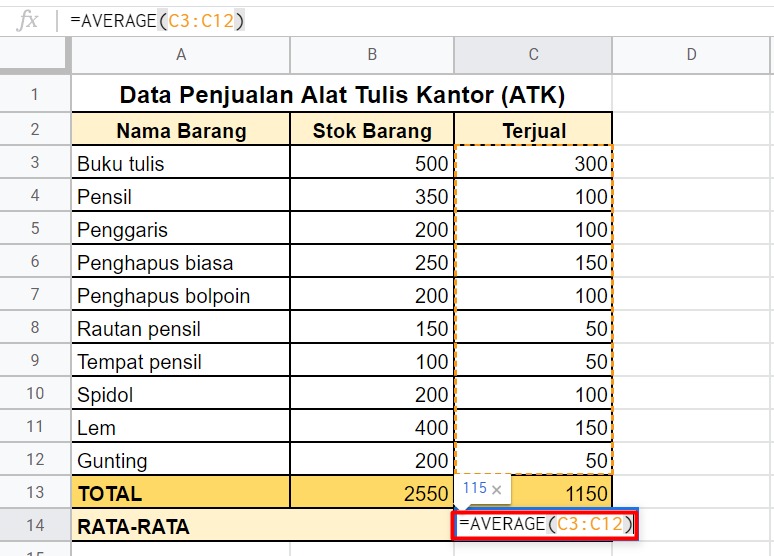 Rumus Jumlah Google Spreadsheet Adalah anjing keluarga