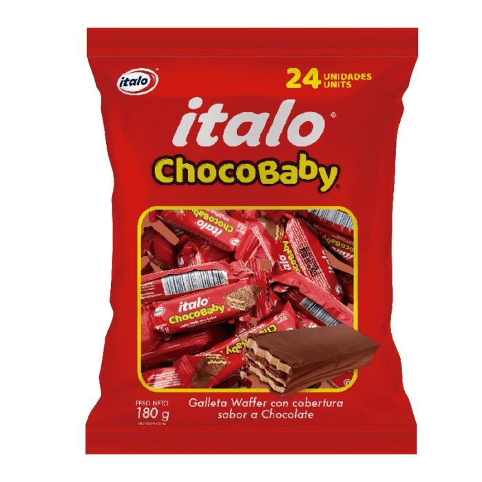 Chocobaby ITALO Bolsa x 24 unidades Distribuidora Dicoha Bogotá Colombia