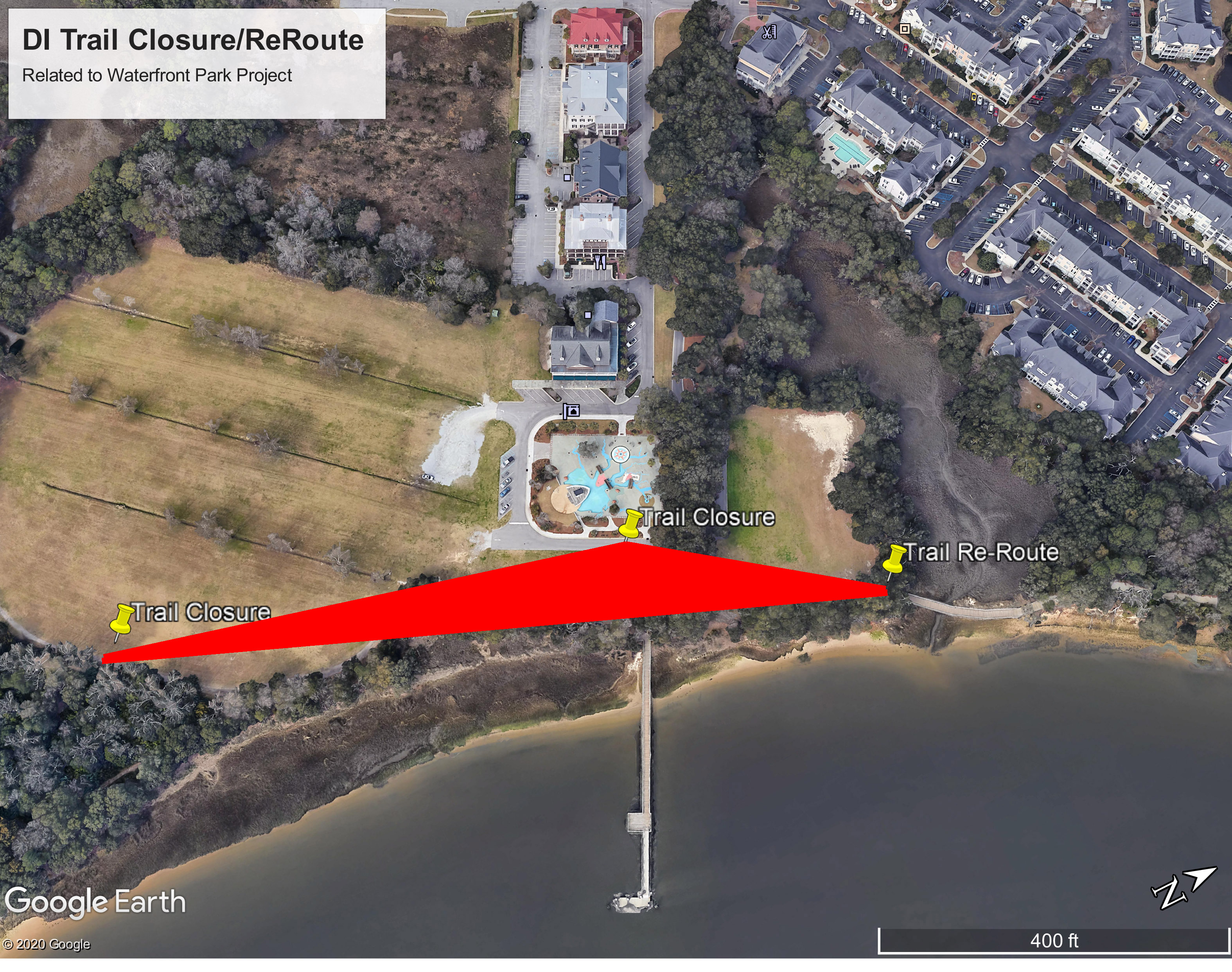 Waterfront Walking Trail Temporary Closure Daniel Island Property Owners' Association