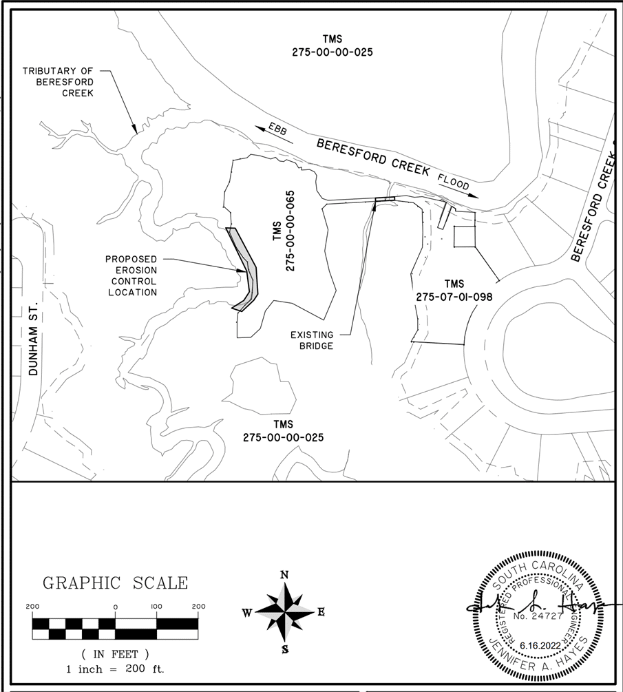 Bellinger Island Erosion Control Project Daniel Island Property