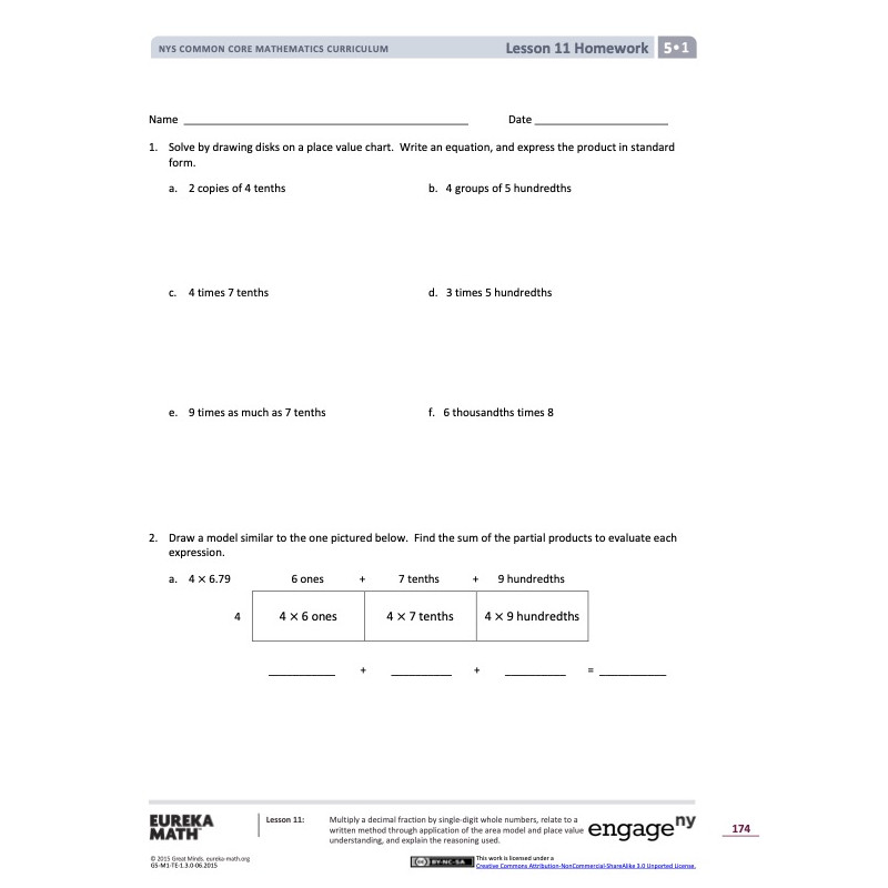 Multiply a decimal fraction