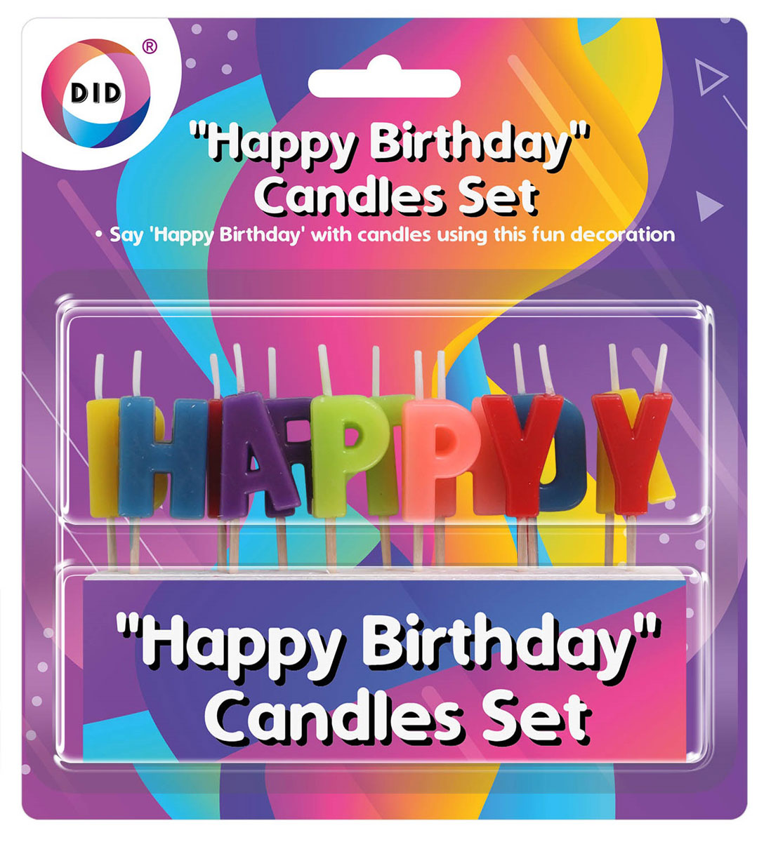 Happy birthday candles set DID Distribution