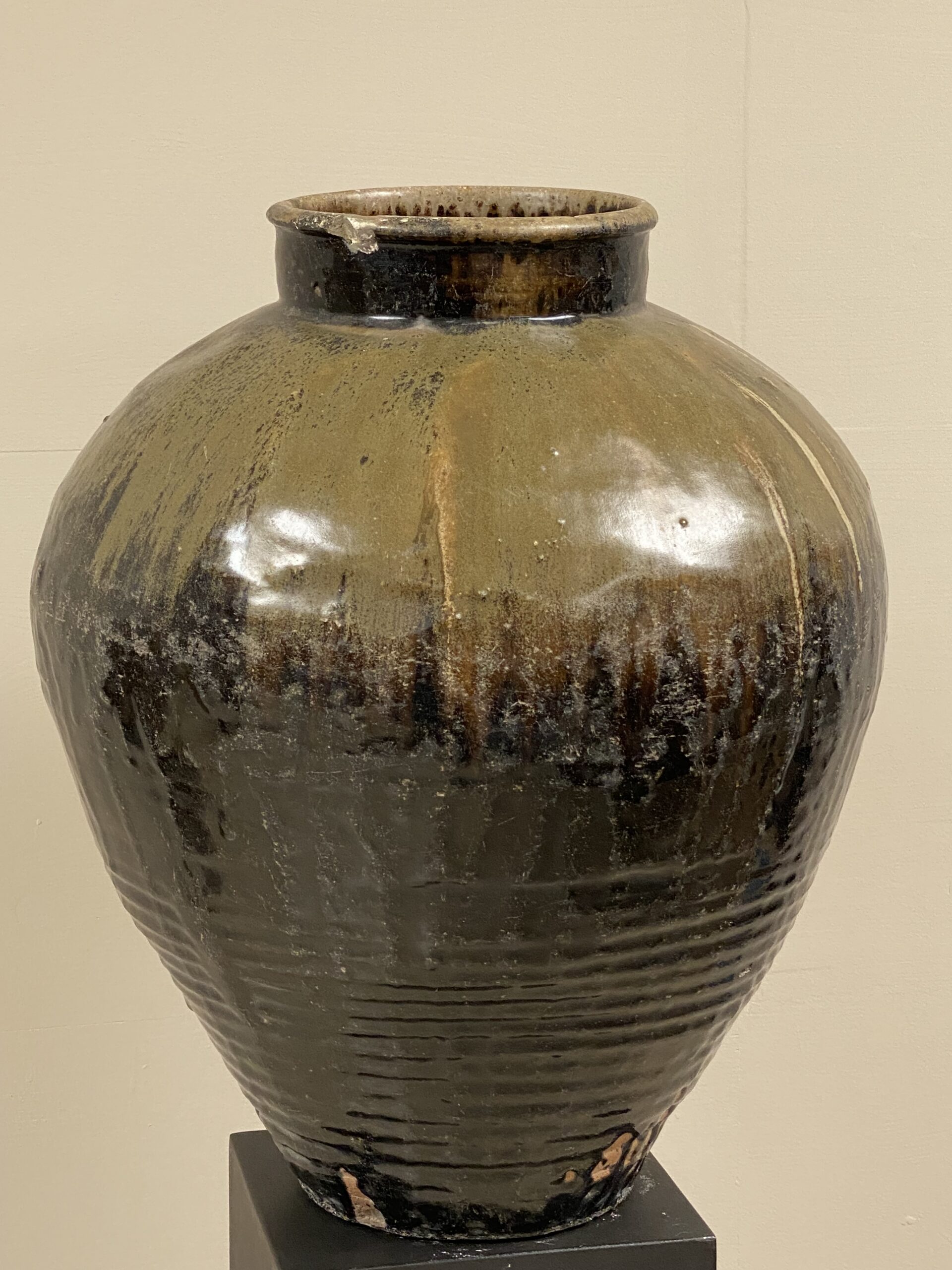 Chinese Glazed Terracotta Vase Didier Abbeloos
