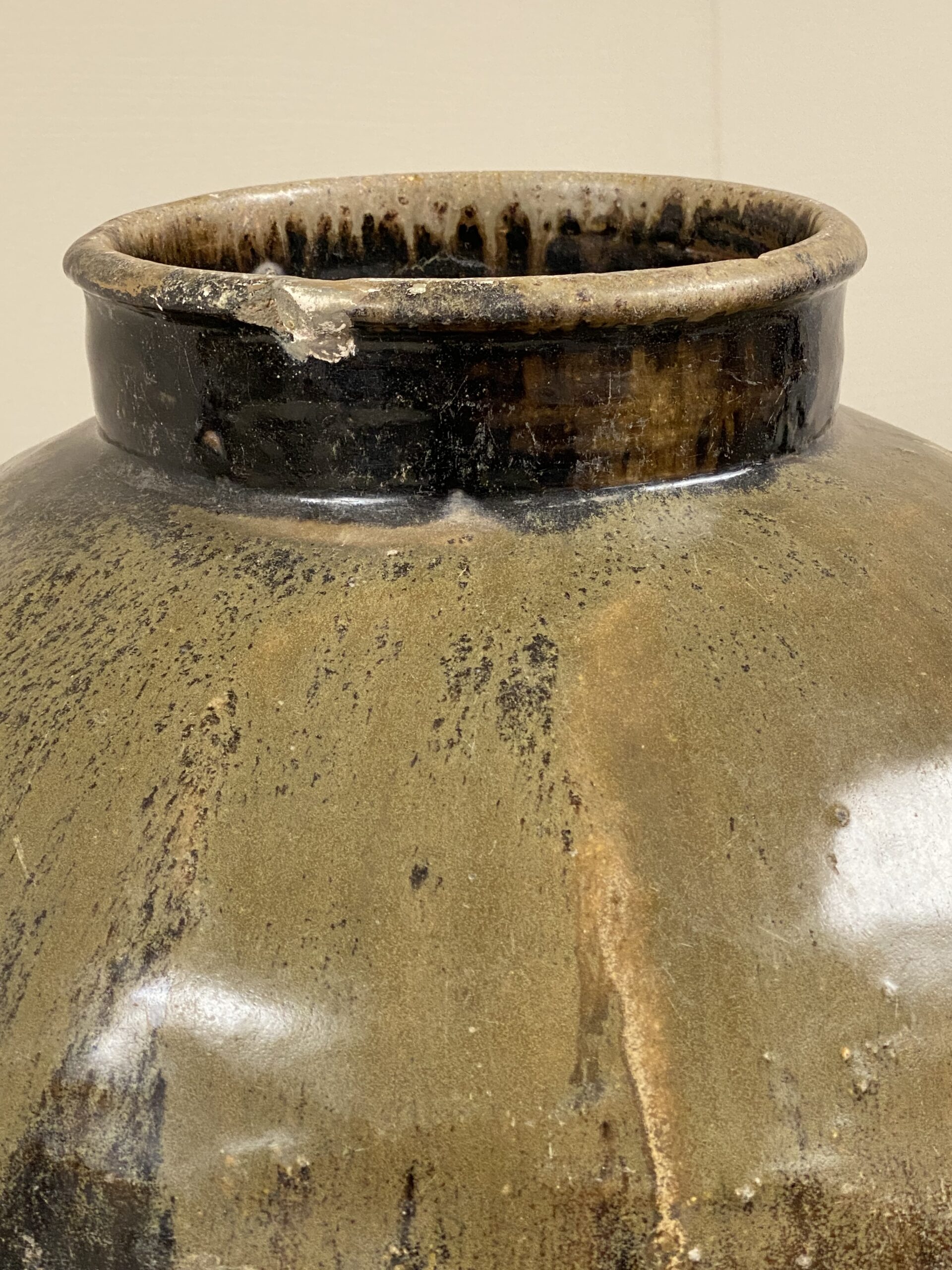 Chinese Glazed Terracotta Vase Didier Abbeloos