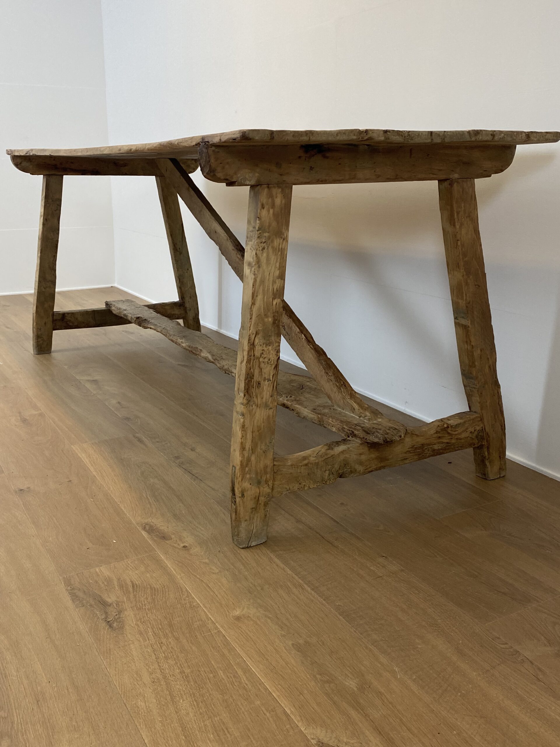 Bleached Brutalist and Rustic Spanish Farm Table Didier Abbeloos