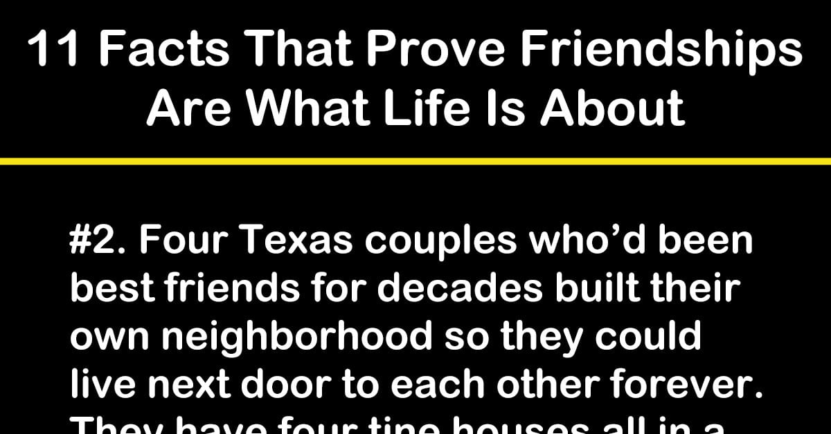 Interesting Facts About Friendship